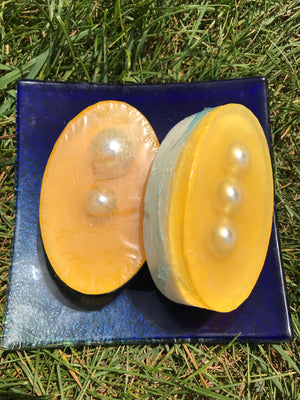 Body - A-LUX - Most Beautiful Bath Soap-24k Gold Flake + “Pearl” or Swarovski Crystal or Double Gold